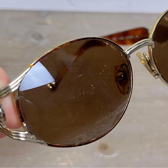 Vintage Fendi Italy Steampunk Sunglasses FS 119 G.E.P. Gold & Tortoise Y2K 90s - Picture 15 of 16